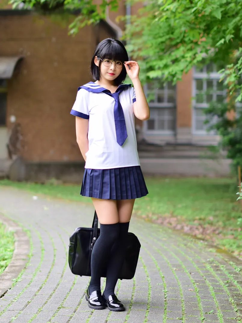 [Mzsock] NO.171 Hailin student uniform street photography#[73P]-4