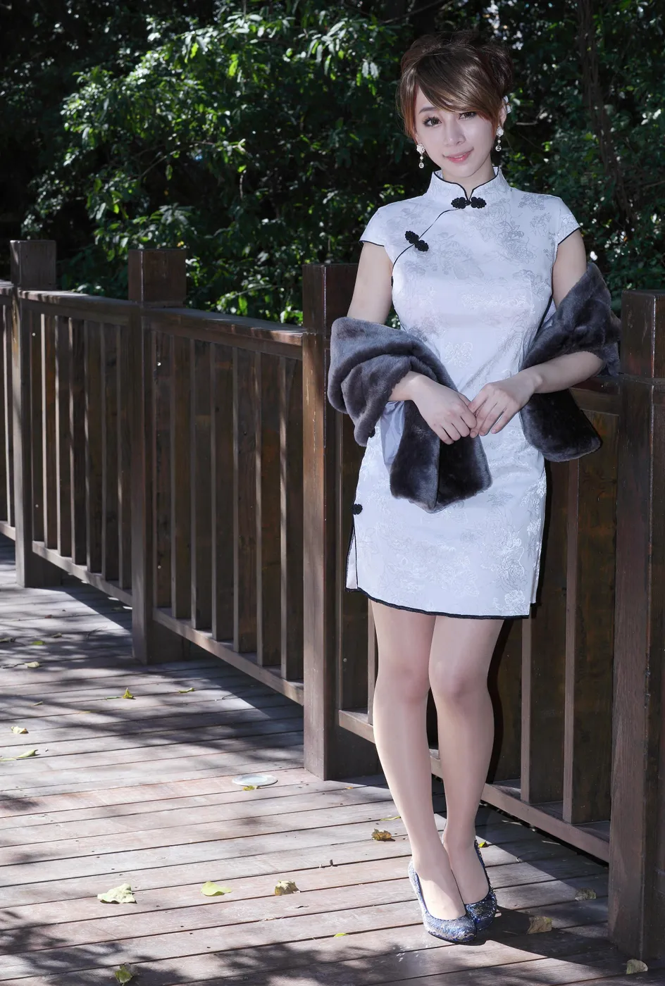 [Mzsock] NO.212 Xiaoyou short cheongsam, stockings, high heels and beautiful legs street photography#[78P]-10